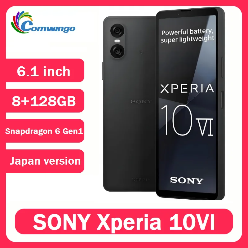 소니 엑스페리아 10VI 5G 스마트폰 6.1인치 OLED 8+128GB 스냅드래곤 6세대 1 옥타코어 안드로이드 48MP 카메라 정품 10vi 일본 버전