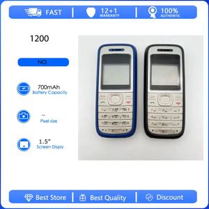 잠금 해제된 리퍼비시 정품 1200 2G GSM 900/1800 휴대폰 러시아어 아랍어 히브리어 키보드 핀란드 제조