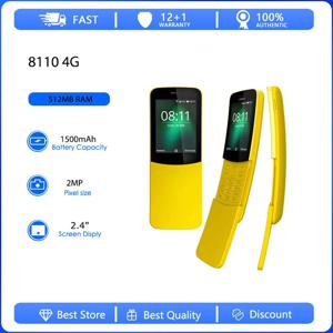 오리지널 리퍼비시 8110 4G 듀얼심 언락 GSM 900/1800 휴대폰 러시아어 아랍어 히브리어 키보드 핀란드 제조
