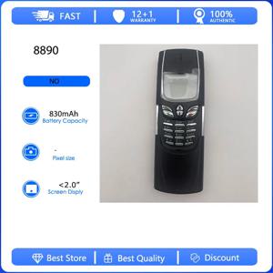 리퍼비시된 오리지널 8890 2G 싱글심 언락 GSM 900/1800 휴대폰 러시아어 아랍어 히브리어 키보드 핀란드 제조