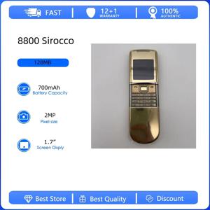 잠금 해제된 리퍼비시 정품 8800 시로코 블루투스 GSM 900/1800 휴대폰 러시아어 아랍어 히브리어 키보드 핀란드 제조