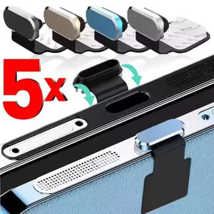 아이폰 16 Pro Max/16 Plus 타입 C 충전 포트 방진 플러그, 삼성 샤오미용 분실 방지 USB-C 메탈 폰 먼지 마개 보호 캡