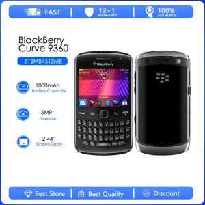 블랙베리 9360 리퍼브 상품-오리지널 커브 아폴로 QWERTY 5.0MP 카메라 GPS WiFi 블랙베리 OS 휴대폰 무료 배송