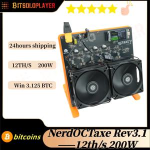 2026 새로운 Nerdoctaxe Rev 3.1 12TH/S 200W BM1370 칩 SHA-256 알고리즘 비트코인 ​​채굴기 가정용 조용한 작동 채굴기