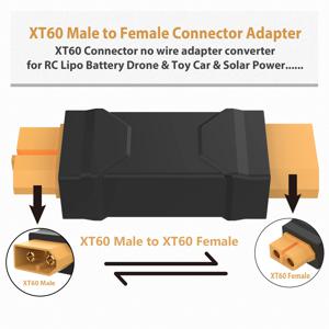 XT60 남성/여성 XT60 플러그 여성/남성 어댑터 변환기 커넥터 RC 장난감 무선 제어 자동차 원격 제어 항공기