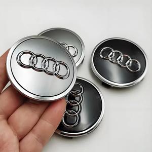 아우디 A3 A4 A5 A6 A7 A8 S4 S6 A1 A2 Q5 용 4개 세트 자동차 휠 허브 센터 커버 교체 배지 (60mm 61mm 68mm 69mm 호환)