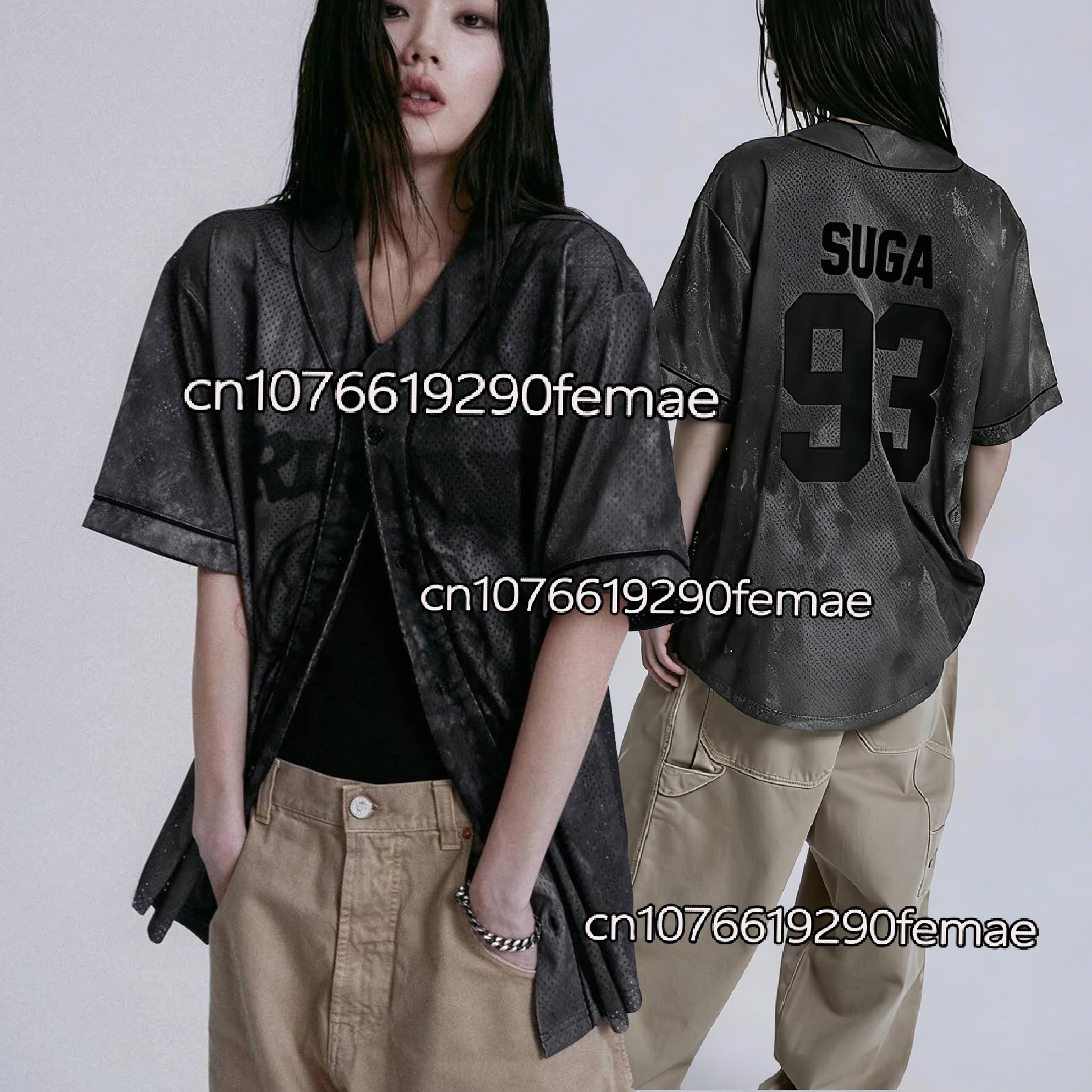 # 93 청소년 키즈 여성 야구 저지 2026 새로운 투어 티셔츠 소년 소녀 캐주얼 스포츠웨어 탑 데일리웨어