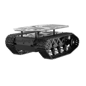 10Kg 하중 RC 탱크 섀시(엔코더 모터 포함) 강력한 충격 흡수 서스펜션 모든 금속 탱크 프로그래밍 가능 로봇 키트 플랫폼