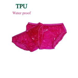 섹시한 란제리 성인용 투명 TPU 브리프 멀티 컬러 부드러운 플라스틱 시스루 방수 로우 웨이스트 속옷 편안한 플렉시블