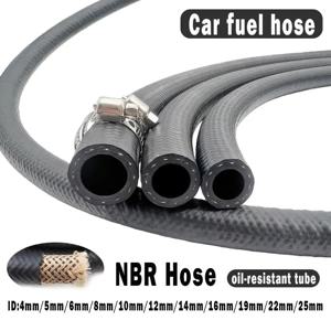 새로운 다기능 자동차 연료 호스 ID 4 5 6 8 10 12 14mm (파이프 클램프 포함) NBR 내유성 호스 디젤 호스