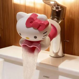 애니메이션 헬로 키티 고품질 수도꼭지 손씻기용 KT 고양이 방수 수도꼭지 연장기 고품질 수도꼭지 마우스 생일 선물