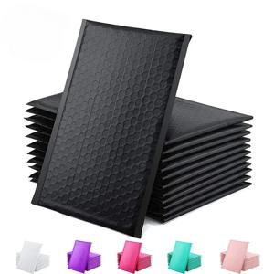 20 Pcs 블랙 버블 포장 봉투 메일링 봉투 메일러 폴리 그린 봉투 배송용 셀프 씰 버블 백 패딩