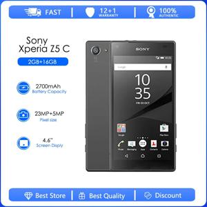 소니 엑스페리아 Z5 컴팩트 E5823 리퍼브 정품 언락 휴대폰, 안드로이드 쿼드 코어, 23MP, 2160p 스마트폰, 2GB RAM, 32GB ROM
