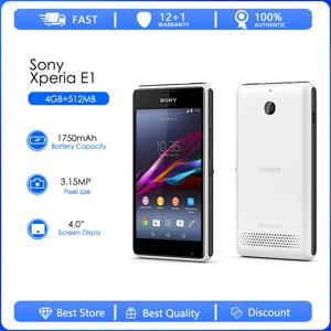 소니 엑스페리아 E1 D2005 리퍼브-오리지널 언락 E1 512 RAM, 4GB ROM, 4.0 인치 듀얼 코어 휴대폰, 3MP GSM, 안드로이드 3G 휴대폰