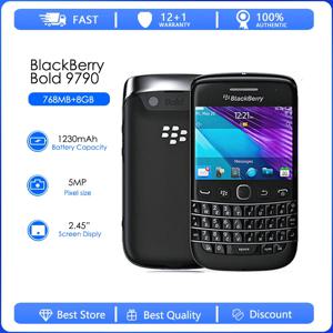 Blackberry 9790 리퍼브 상품-오리지널 QWERTY 키보드 5MP 카메라 768MB RAM 8GB ROM 3G WCDMA WIFI GPS 터치스크린 스마트폰