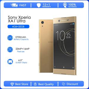 Sony Xperia XA1 Ultra G3212 G3226 리퍼브 제품-오리지널 옥타 코어 4GB RAM 32GB ROM 23MP LTE 1080P 듀얼 SIM 리퍼브 휴대폰