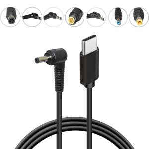 USB 유형 C PD 변환기 Dell Asus Lenovo 노트북 전원 공급 장치 케이블 용 범용 노트북 충전 케이블 코드 Dc 전원 어댑터