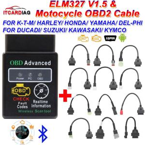 ELM327 V1.5 및 스즈키 EFI Motobike 오류 진단 도구 용 가와사키 용 Ducati 용 HONDA 용 YAMAHA 용 오토바이 obd2 케이블