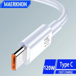 10A 120W 유형 C 케이블 화웨이 메이트 40 Xiaomi 삼성 빠른 충전 USB C 데이터 코드 용 초고속 충전 전화 충전기 USB 케이블