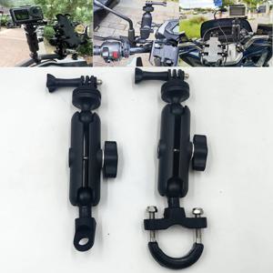 GoPro 용 오토바이 자전거 홀더 12 11 10 9 8 Insta360 X3 X4 DJI 액션 카메라 액세서리 용 핸들 바 미러 마운트 브래킷