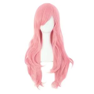 곱슬 머리 끝 코스튬 코스프레 합성 가발, 내열성 할로윈 카니발 코스튬, 스트레이트 하이, 70cm 길이