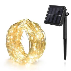 태양 LED 빛 야외 방수 요정 조명 문자열 크리스마스 할로윈 장식 꽃줄 정원 Led 램프 파티 용품