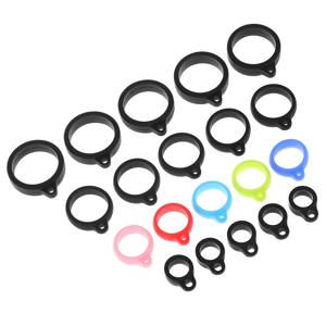 고무 링 로프 펜 랜야드 거치대 소프트 후프, 범용 실리콘 링 밴드, 실리콘 DIY 링, 8mm, 13mm, 20mm, 16mm, 10 개