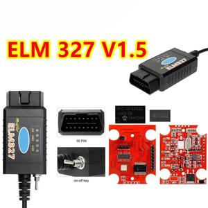 ELM327 V1.5 PIC18F25K80 FTDI/CH340 스위치 코드 스캐너 OBD2 블루투스 Elm327 WIFI For Ford Forscan 진단 도구