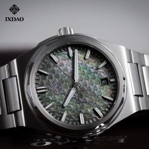 IX&DAO 2025 신제품 37mm 워리어 남성용 오토매틱 기계식 시계 미요타 9015 무브먼트 사파이어 스테인리스 스틸 방수 10Bar BGW