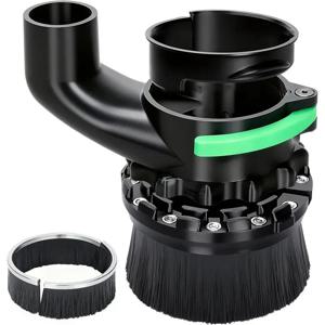 ABFA 이중 브러시 길이 먼지 제거기 65mm 및 69mm 직경 CNC 라우터 기계용, 호환 가능, 호스 직경 38mm(1.5인치)