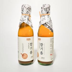 농가식품 저온압착 참기름 350ml 국내착유 통참깨 진한