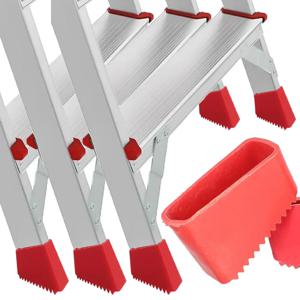 1-8pcs 사다리 미끄럼 방지 발판 발 받침대 개폐식 계단 패드 고무 팁 교체 보호 커버 절연 발 슬리브
