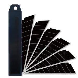 10/100PCS 탄소강 유틸리티 나이프 블레이드 100mm * 18mm DIY, 사무실, 조각 및 문구용 검정색 교체 블레이드