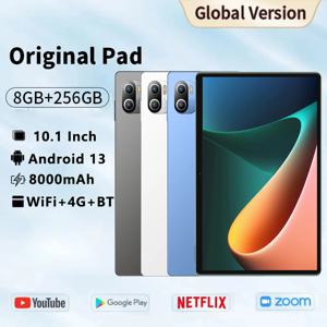 2026년형 글로벌 안드로이드 태블릿 10.1인치 10코어 8GB 램 256GB 롬 듀얼심 듀얼 카메라 4G LTE 5G 태블릿 PC 8000mAh