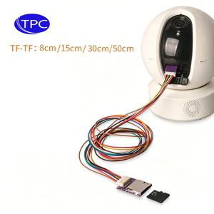 TPC 8/15/30/50cm 마이크로 SD TF 메모리 카드 키트 남성-여성 연장 소프트 플랫 케이블 연장 코드