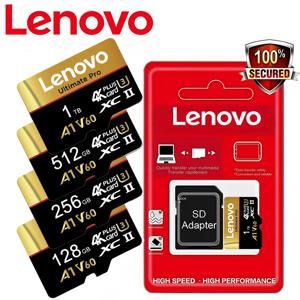 레노버 1TB 울트라 마이크로 미니 SD 카드 512GB 256GB SD 메모리 카드 128GB 64GB A2 U3 V30 TF 플래시 카드 (휴대폰/컴퓨터용)