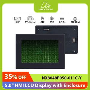 NEXTION NX8048P050-011C-Y 5.0 인치 LCD-TFT HMI 용량 성 터치 디스플레이 모듈 인클로저가있는 지능형 시리즈 TTL 화면