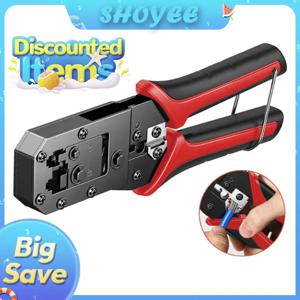 RJ45 압착 도구 이더넷 네트워크 LAN 케이블 크림퍼 커터 스트리퍼 플라이어 8P RJ45 6P RJ12 RJ11 모듈형 커넥터용