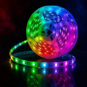 18 LED 스트립 조명 5050 RGB USB 색상 변경 가능 유연한 램프 테이프 앱 제어 방 장식 TV 백라이트