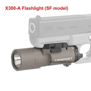 SF X300U 손전등 800 루멘 전술 금속 권총 스카우트 라이트 Airsoft 무기 총 라이트 스트로브 손전등 Lanterna Torch