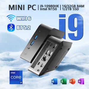 2026 미니 PC 인텔 코어 i9 10980HK 인텔 N150 윈도우 11 16GB 32GB 램 1TB 2TB SSD 4KHD 포켓 데스크탑 PC 게이밍 컴퓨터 WiFi 6