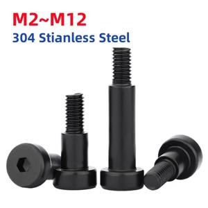 M2~M12 검정색 304 스테인리스 스틸 육각 소켓 캡 헤드 롤러 베어링 숄더 스크류 부품 나사 앨런 볼트