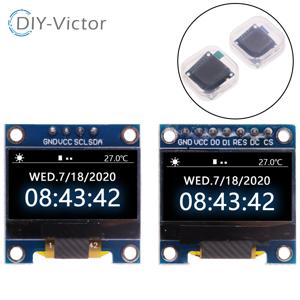 0.96 인치 IIC 직렬 4핀 7핀 흰색/파란색/노란색 OLED 디스플레이 모듈 arduino oled 용 128X64 I2C SSD1306 LCD 스크린 보드