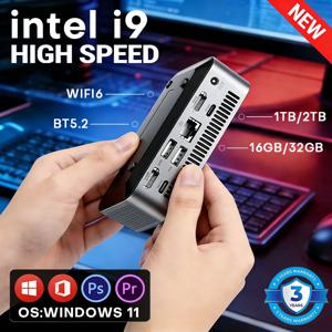 탑 미니PC 윈도우 11 인텔 코어 i9 10980HK 인텔N150 포켓 컴퓨터 16GB 32GB 램 1TB 2TB SSD 미니PC 1000M 이더넷 데스크탑 PC