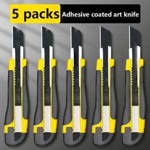 헤비 듀티 유틸리티 나이프 – 두꺼운 스테인리스 스틸, 박스 절단 및 개봉용 미끄럼 방지 손잡이