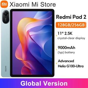 샤오미 레드미 패드 2 글로벌 버전 9000mAh 배터리 18W 고속 충전 11인치 2.5K 크리스탈처럼 선명한 디스플레이 고급 Helio G100-Ultra