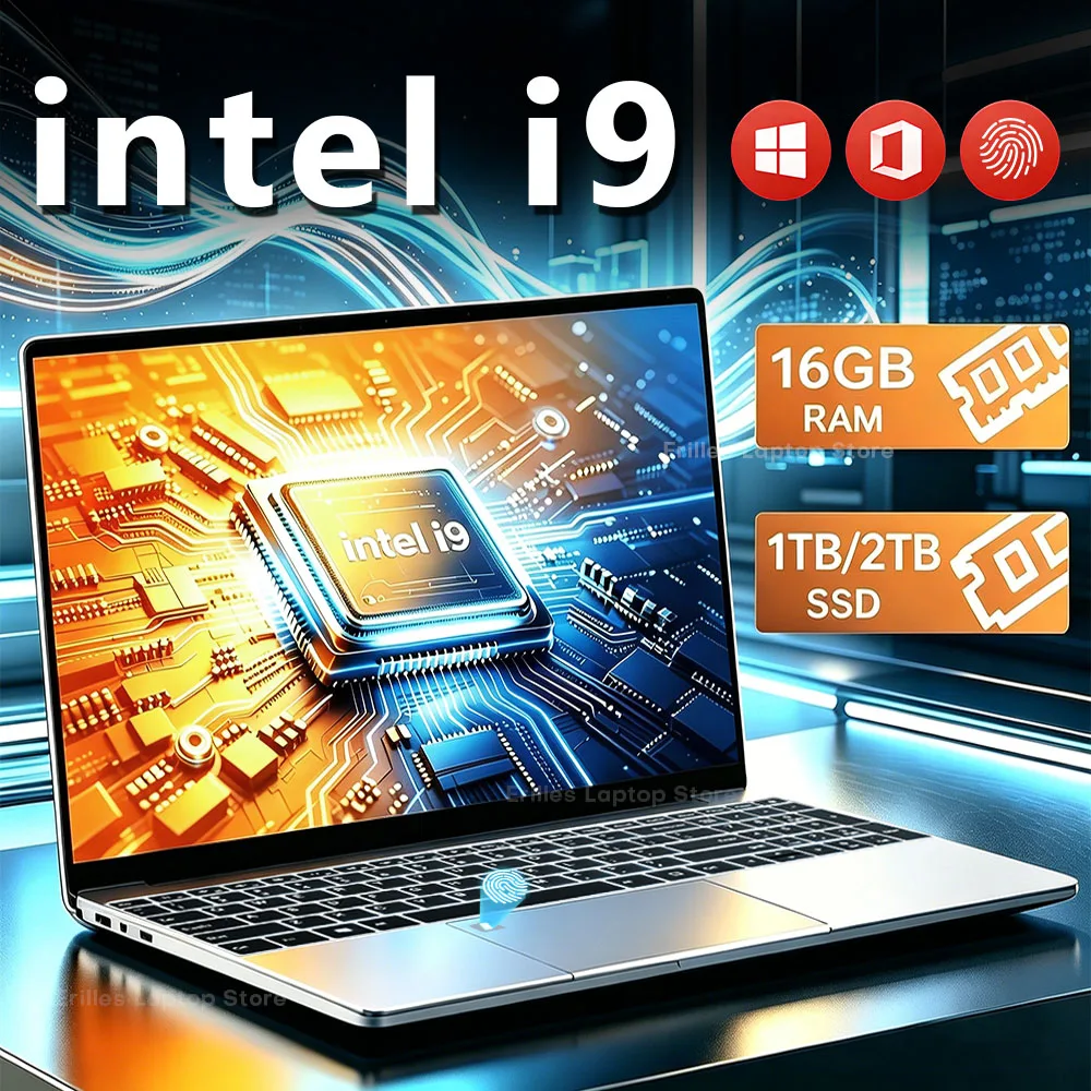 2026 게이밍 15.6인치 노트북 인텔 코어 i9 10980HK/i9 9900U 컴퓨터 16GB 램 1TB 2TB 1920*1080 지문인식 백라이트 윈도우 11