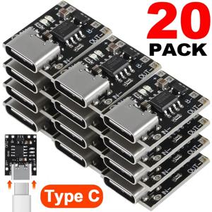 1-20Pcs TP4056 3.7V 리튬 배터리 충전 방전 보드(보호 기능 포함) Type-C USB Type C 리튬 이온 배터리 충전 보드