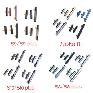 삼성 Note 8 S8 S9 S10 Plus 볼륨 버튼 + 전원 켜기/끄기 수리를 위한 새로운 전원 볼륨 측면 버튼 키 교체 부품