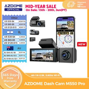 AZDOME M550 Pro 대시 캠 자동차 DVR 5.8Ghz WiFi 3.19